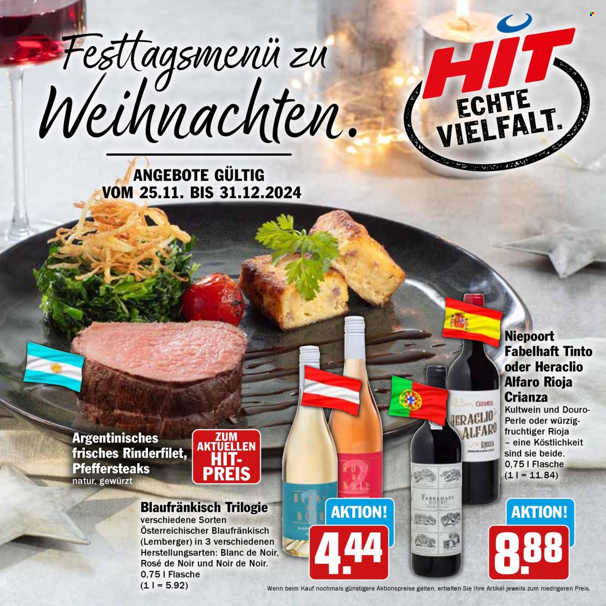 Hit Prospekte  - 25.11.2024 - 31.12.2024. Seite 1