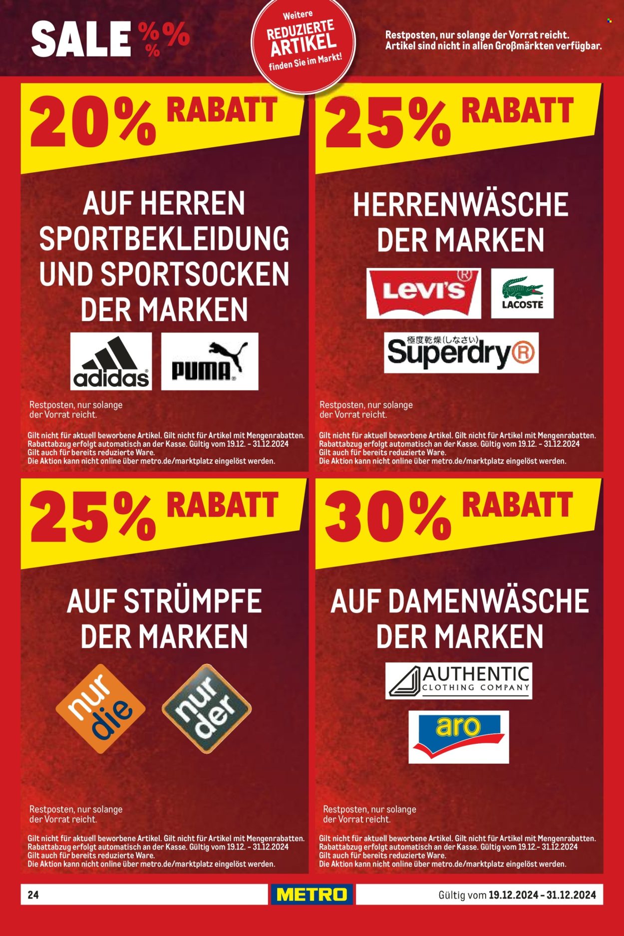 Metro Prospekte  - 19.12.2024 - 31.12.2024. Seite 24