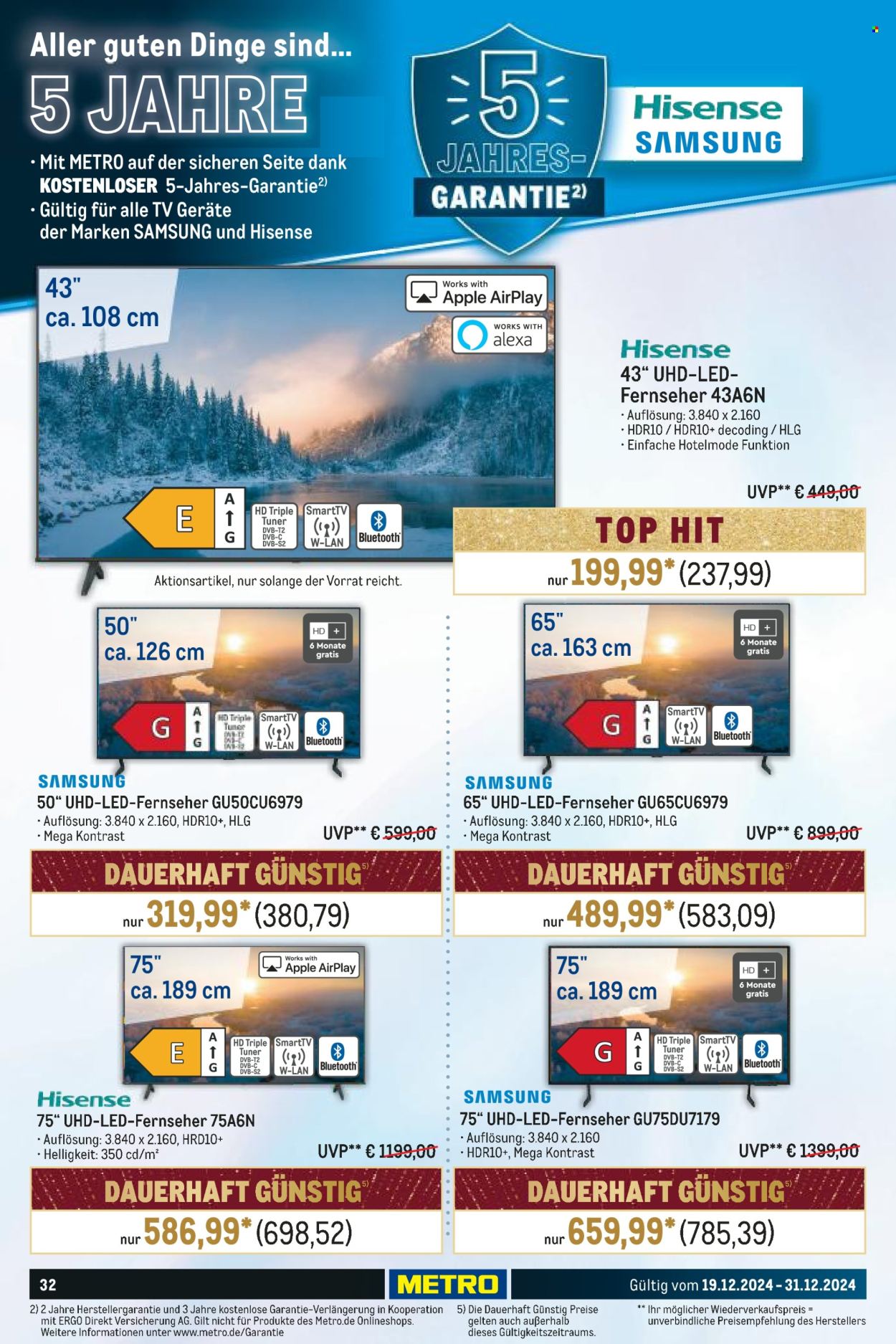 Metro Prospekte  - 19.12.2024 - 31.12.2024. Seite 32