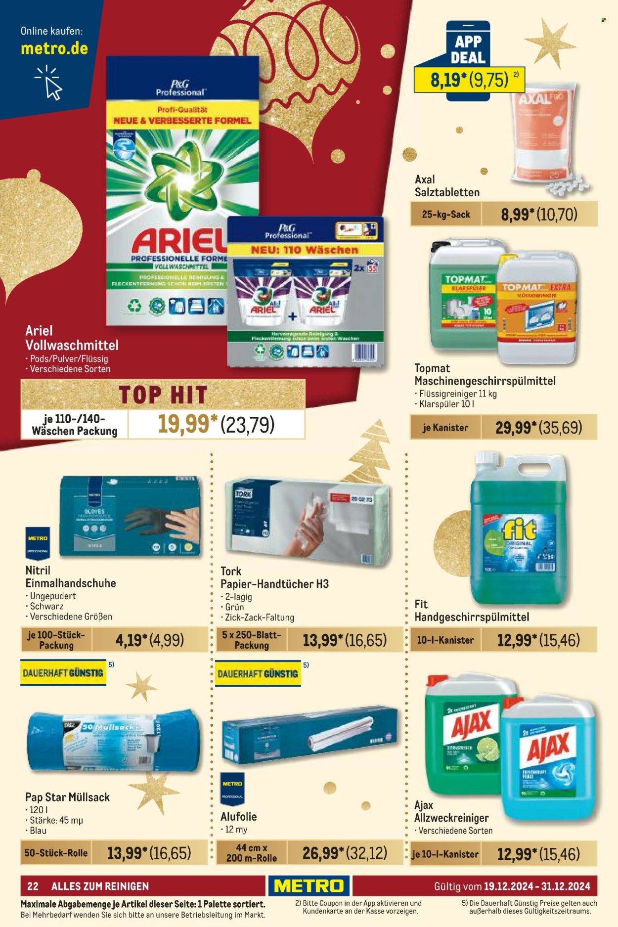 Metro Prospekte  - 19.12.2024 - 31.12.2024. Seite 22