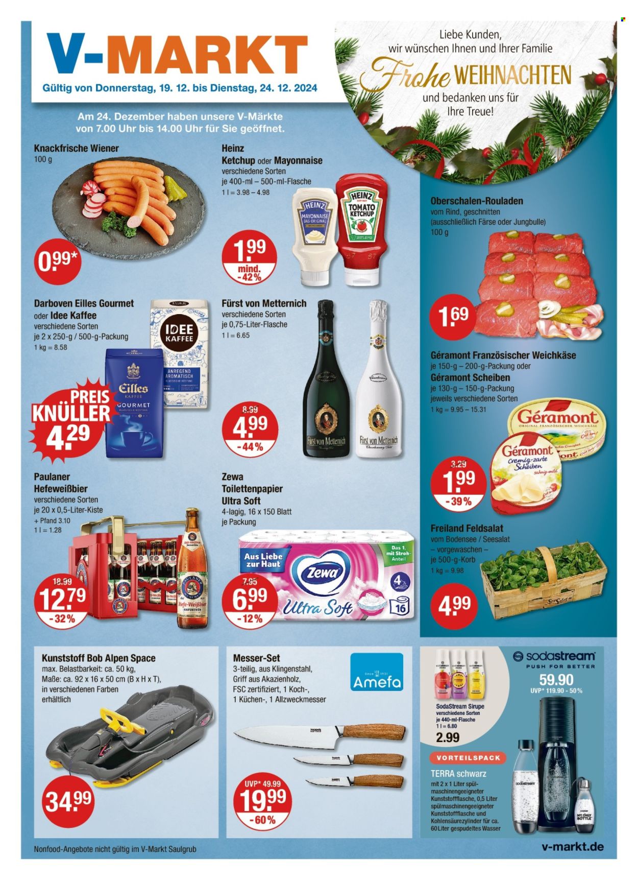 V-Markt Prospekte  - 19.12.2024 - 24.12.2024. Seite 1