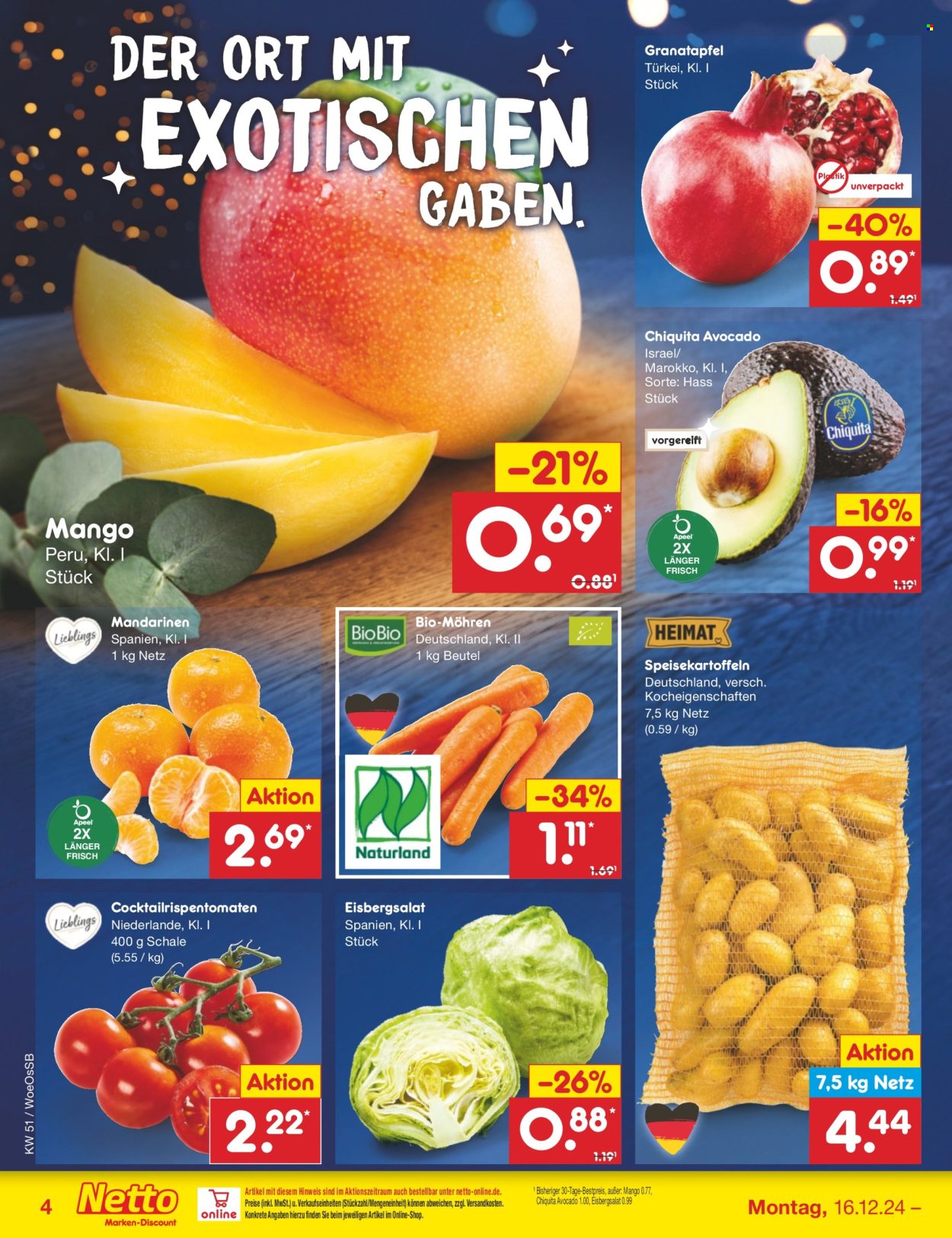 Netto Marken-Discount Prospekte  - 16.12.2024 - 21.12.2024. Seite 4