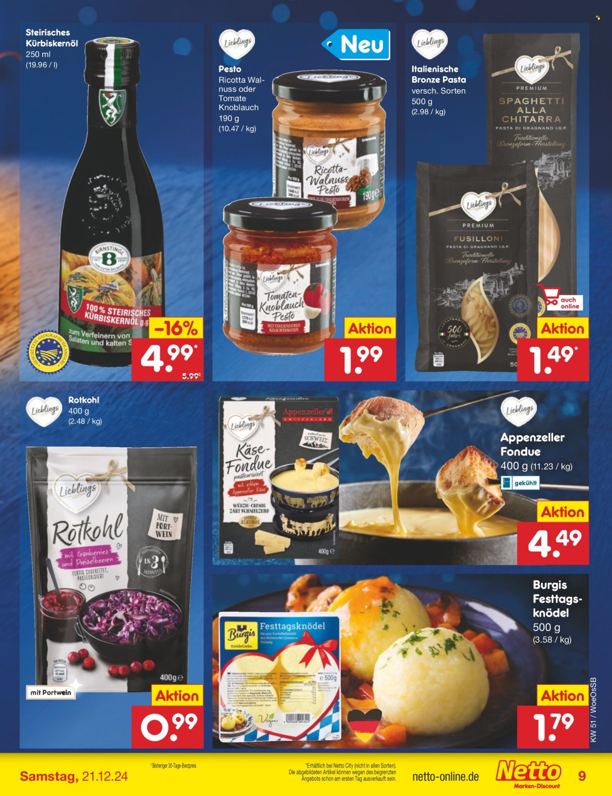 Netto Marken-Discount Prospekte  - 16.12.2024 - 21.12.2024. Seite 9
