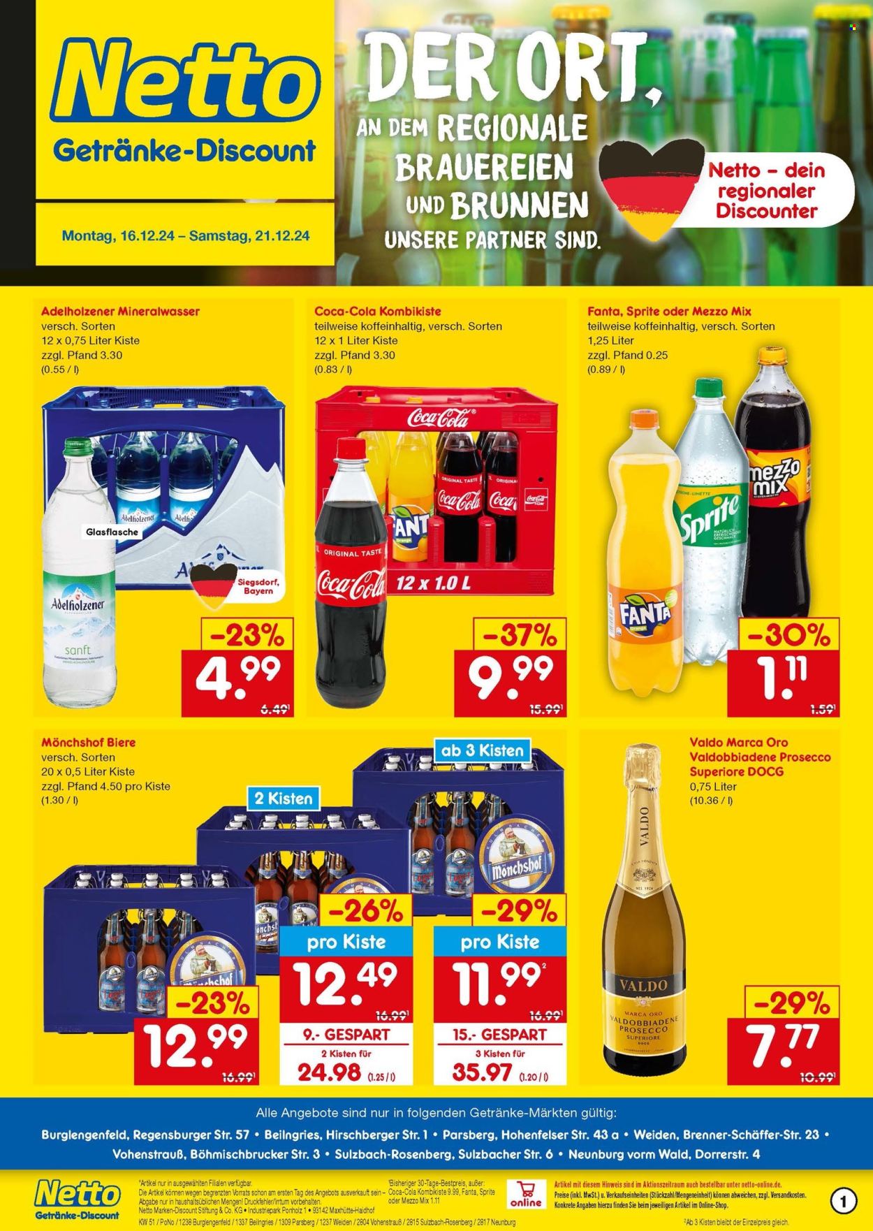 Netto Marken-Discount Prospekte  - 16.12.2024 - 21.12.2024. Seite 1