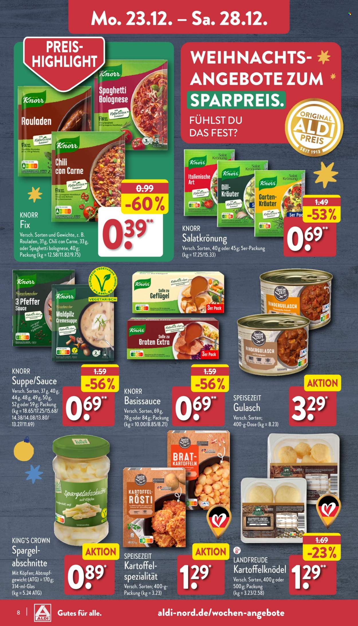 ALDI Nord Prospekte  - 23.12.2024 - 28.12.2024. Seite 8