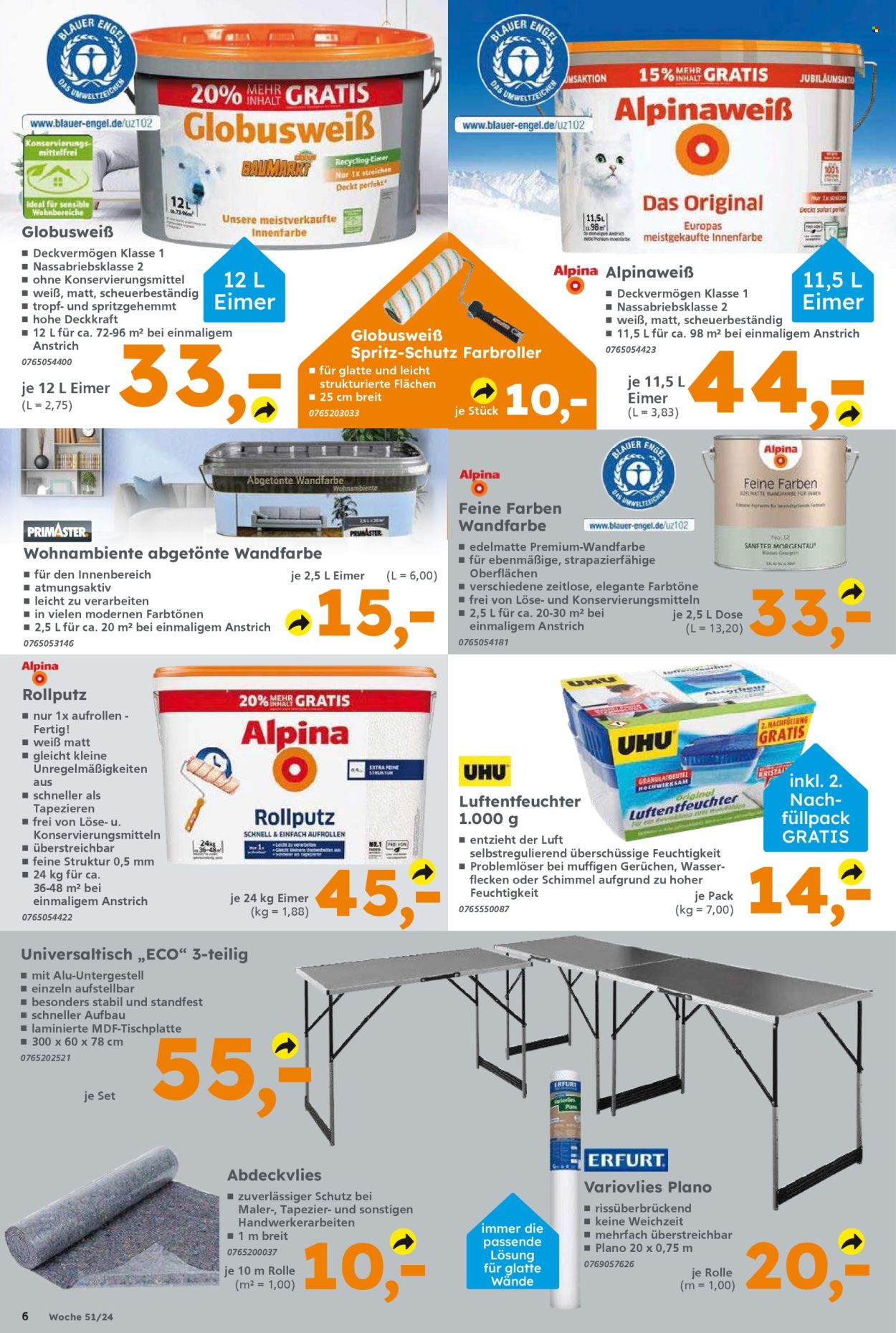 Globus Baumarkt Prospekte  - 16.12.2024 - 21.12.2024. Seite 6