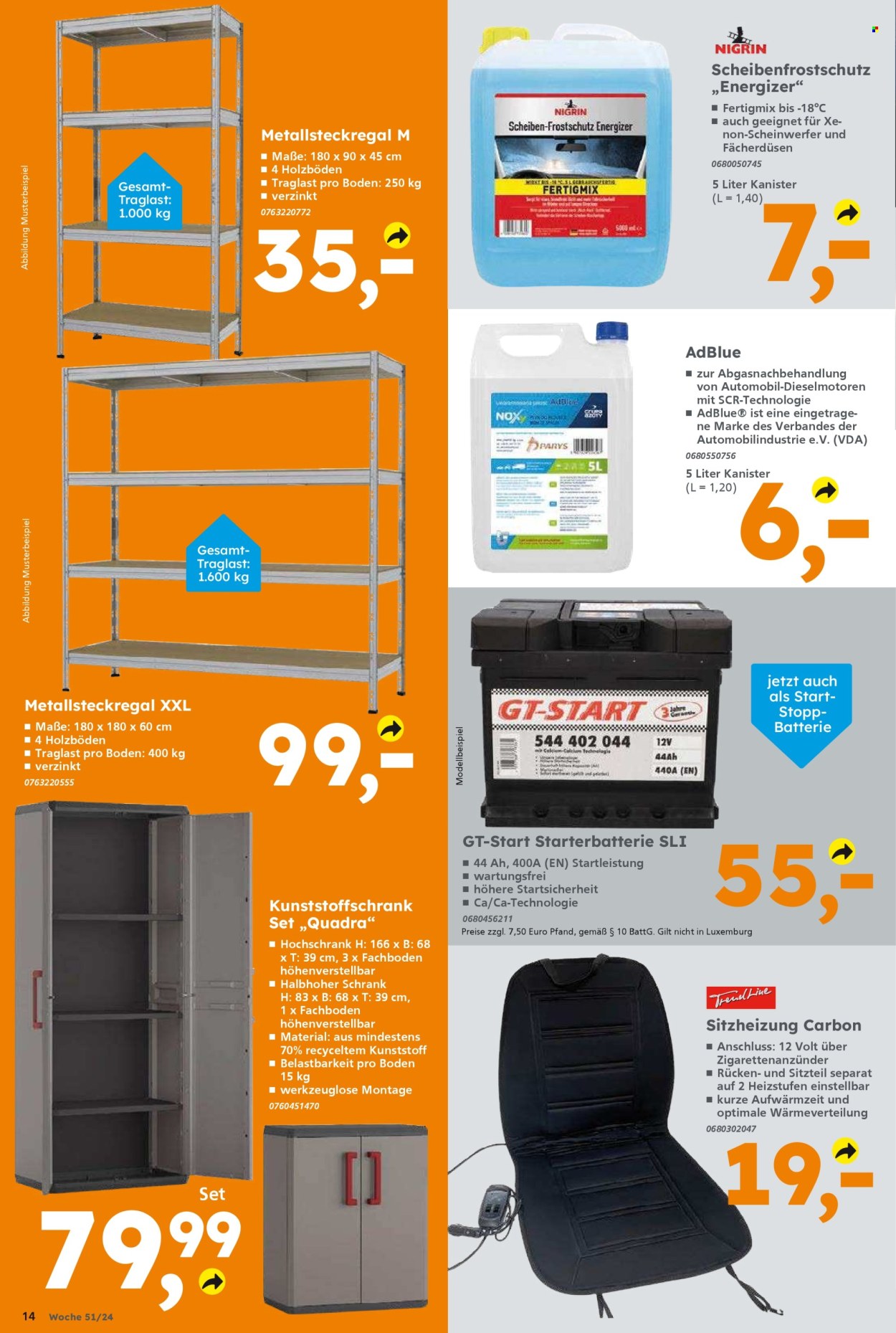 Globus Baumarkt Prospekte  - 16.12.2024 - 21.12.2024. Seite 14