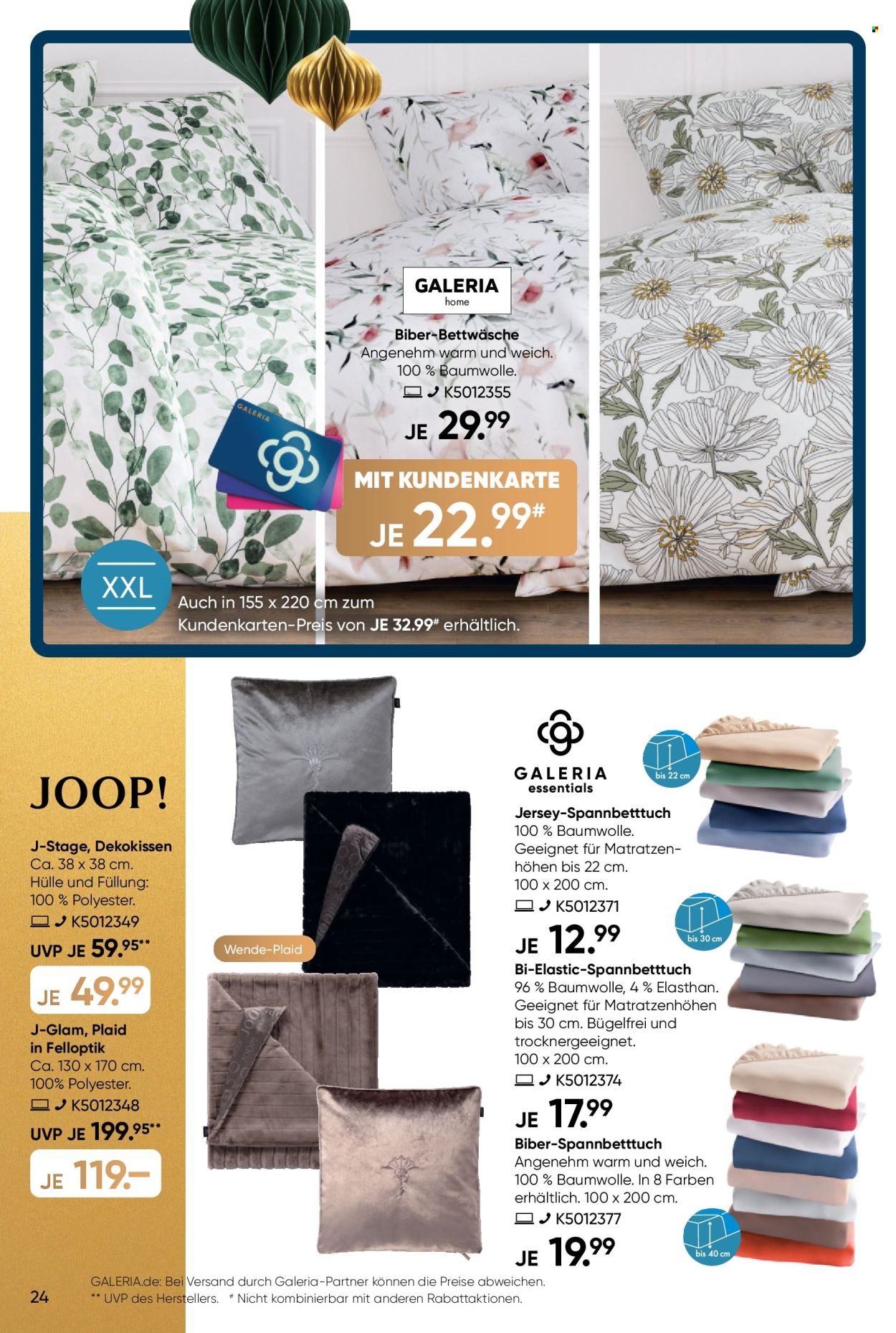 GALERIA Karstadt Kaufhof Prospekte  - 16.12.2024 - 22.12.2024. Seite 24