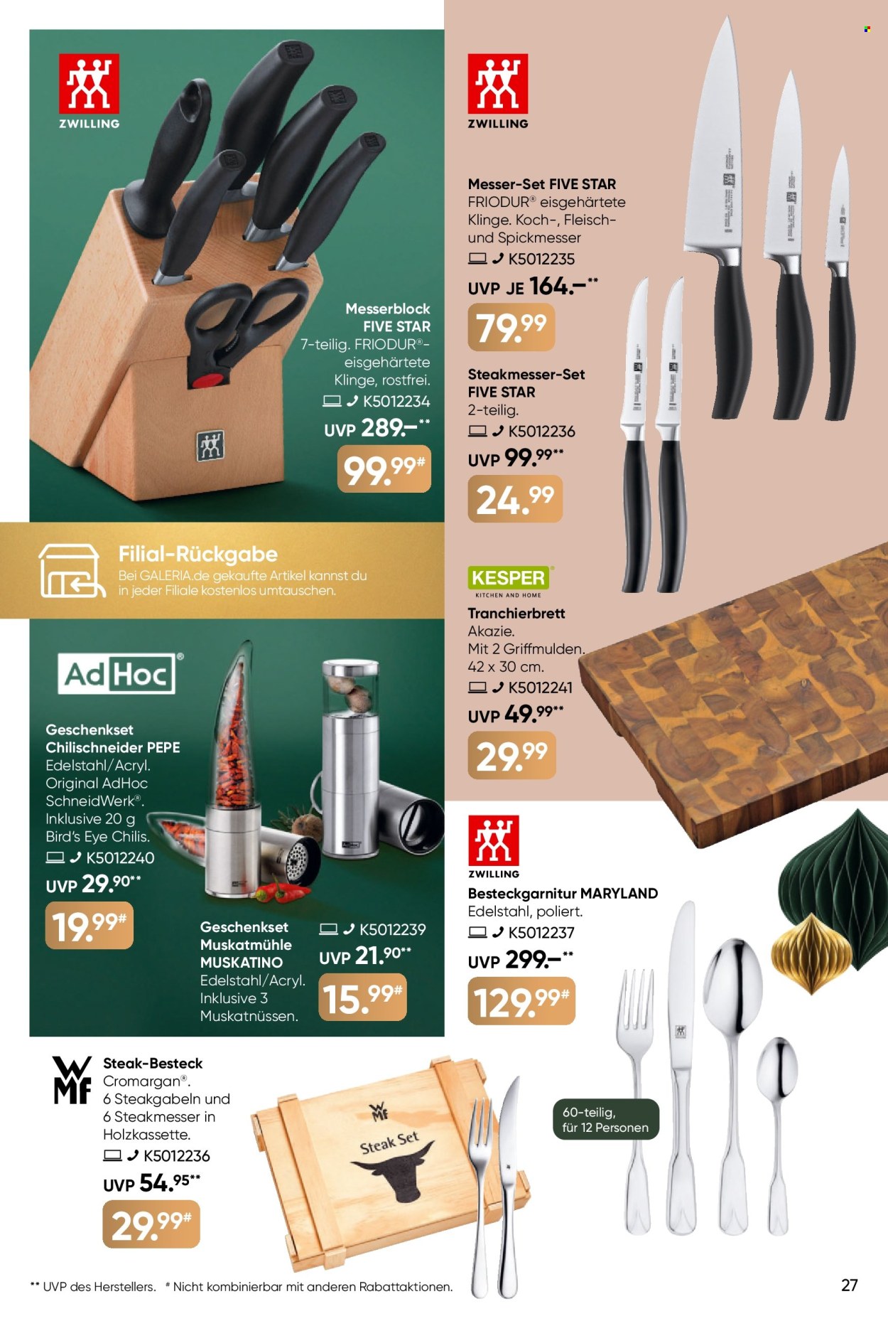 GALERIA Karstadt Kaufhof Prospekte  - 16.12.2024 - 22.12.2024. Seite 27