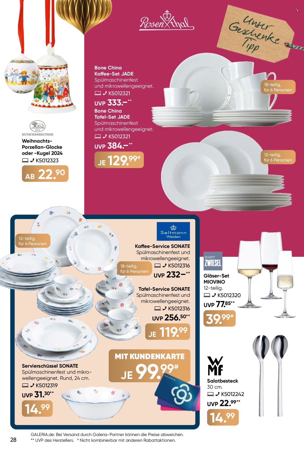 GALERIA Karstadt Kaufhof Prospekte  - 16.12.2024 - 22.12.2024. Seite 28