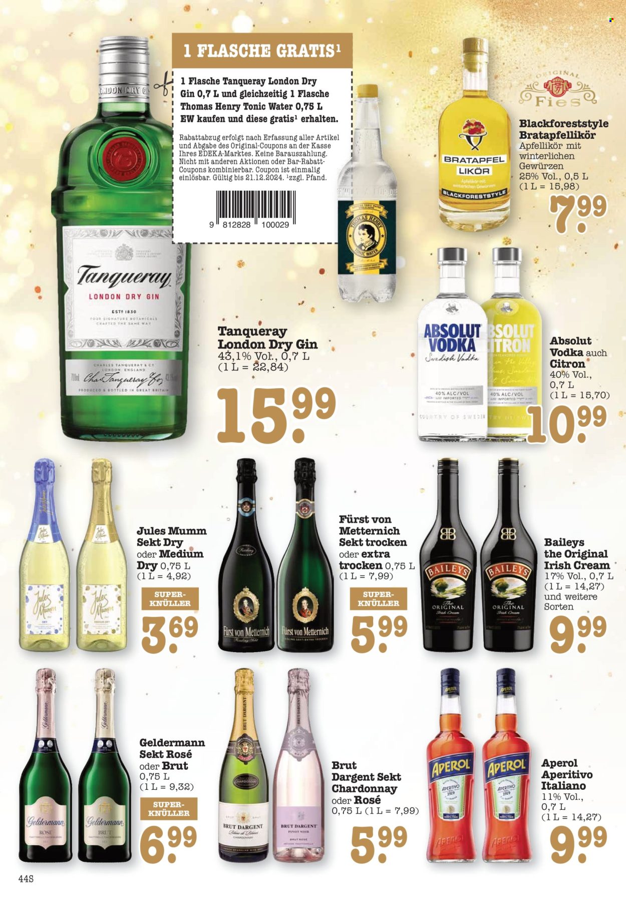 Edeka Prospekte  - 16.12.2024 - 21.12.2024. Seite 44