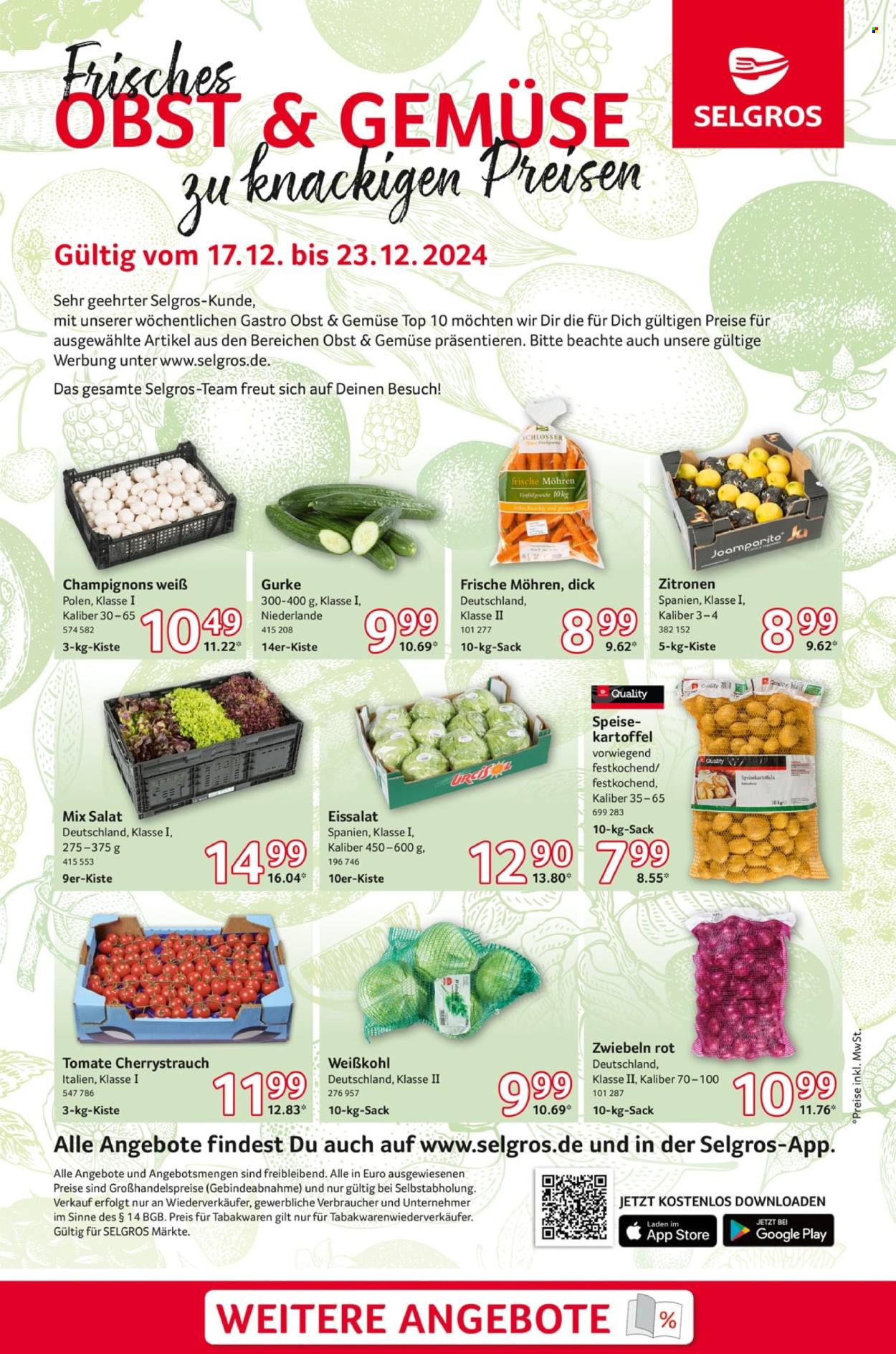 Selgros Prospekte  - 17.12.2024 - 23.12.2024. Seite 1