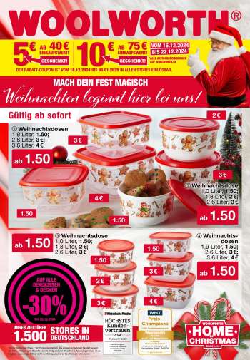 Prospekte Woolworth - 17.12.2024 - 23.12.2024.