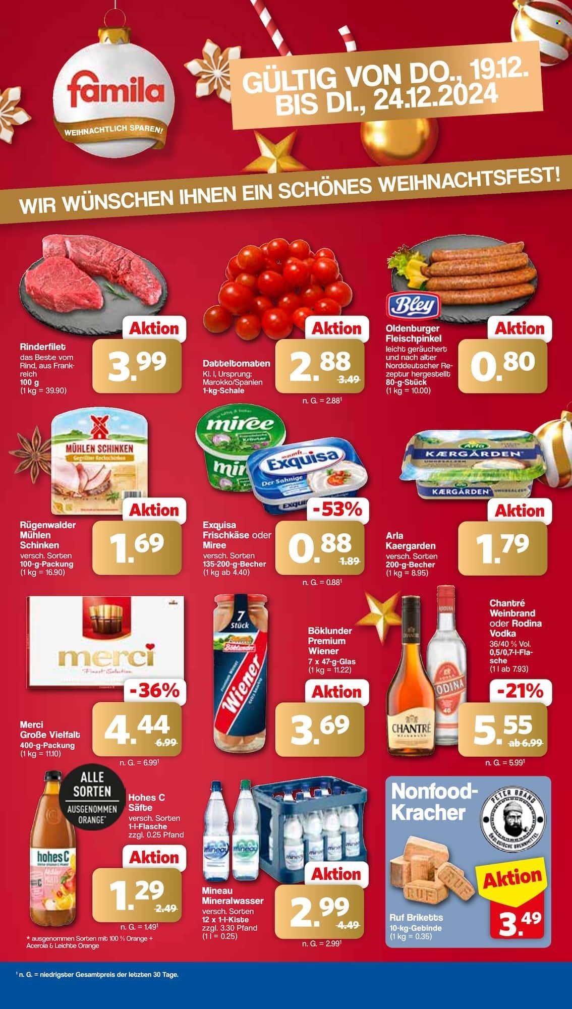 famila Prospekte  - 19.12.2024 - 24.12.2024. Seite 1
