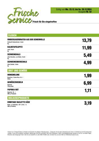 Prospekte Handelshof - 23.12.2024 - 28.12.2024.