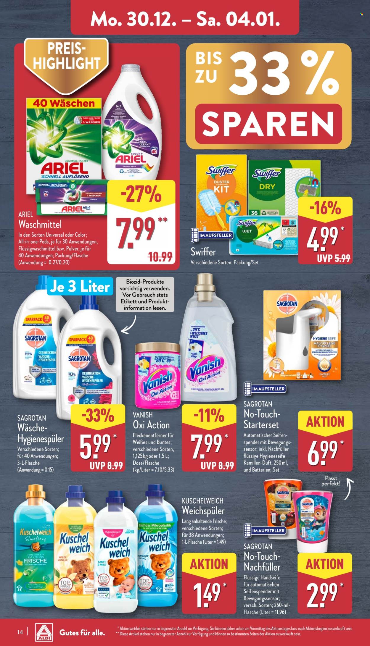ALDI Nord Prospekte  - 30.12.2024 - 4.01.2025. Seite 14