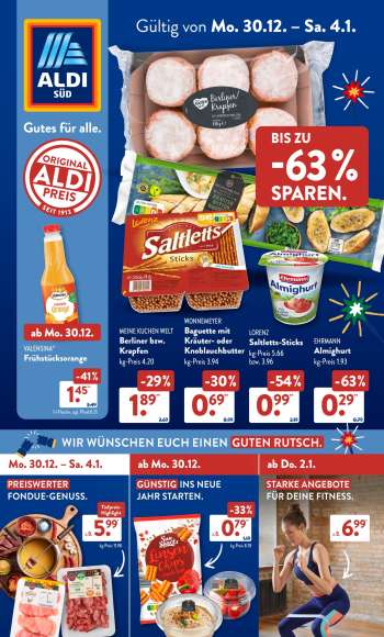 Prospekte ALDI SÜD - 30.12.2024 - 4.01.2025.