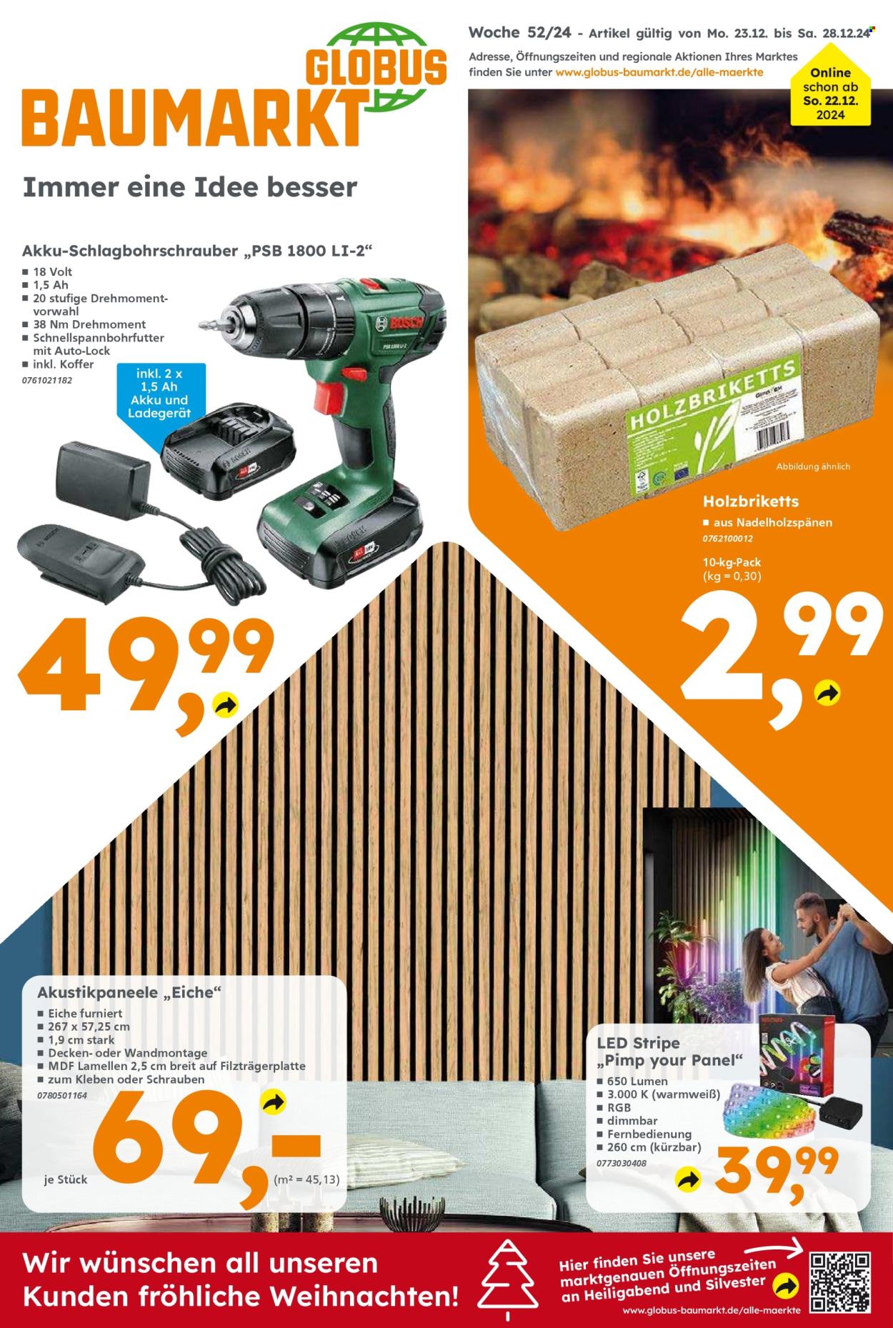 Globus Baumarkt Prospekte  - 23.12.2024 - 28.12.2024. Seite 1