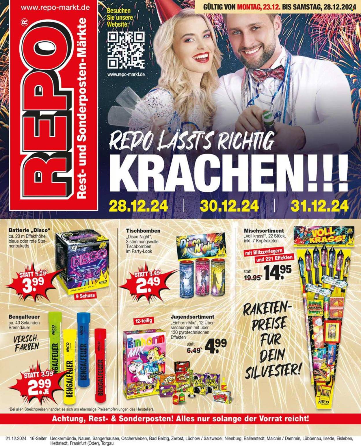 Repo Prospekte  - 23.12.2024 - 28.12.2024. Seite 1