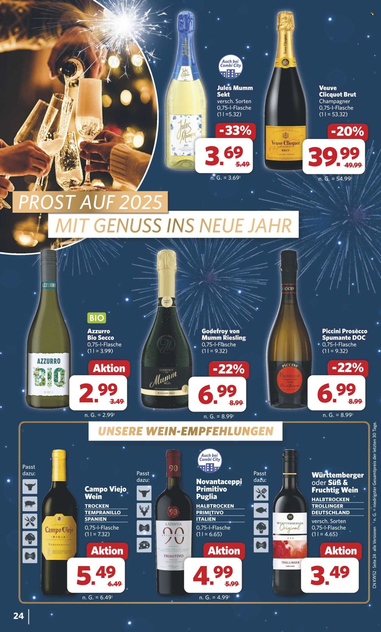 Combi Prospekte  - 23.12.2024 - 31.12.2024. Seite 24