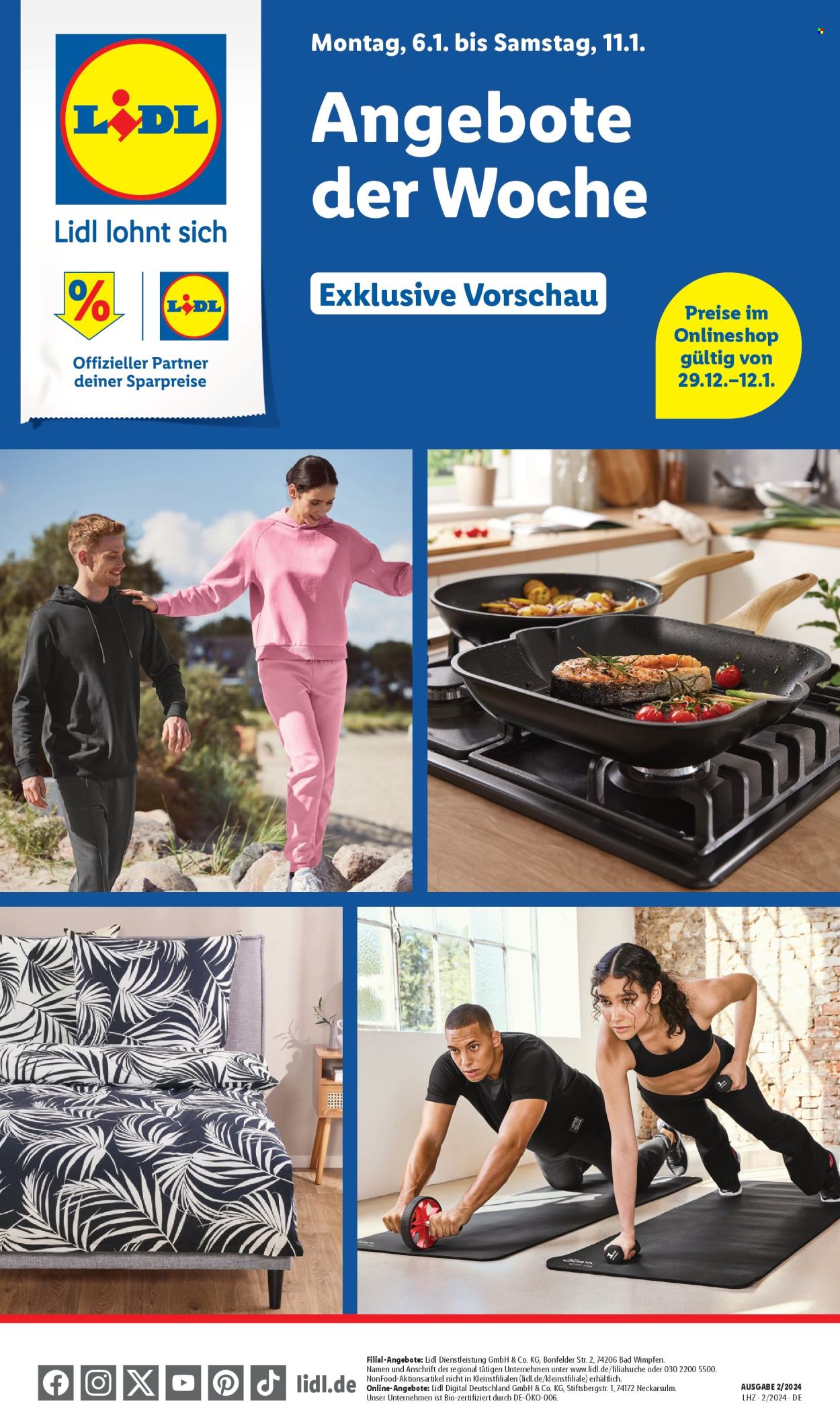 Lidl Prospekte  - 6.01.2025 - 11.01.2025. Seite 1