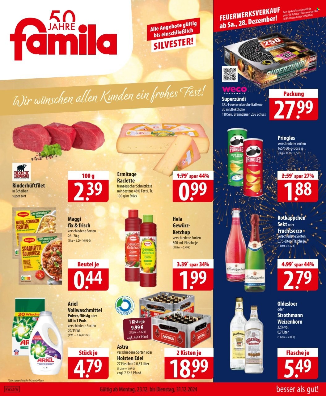 famila Prospekte  - 23.12.2024 - 31.12.2024. Seite 1