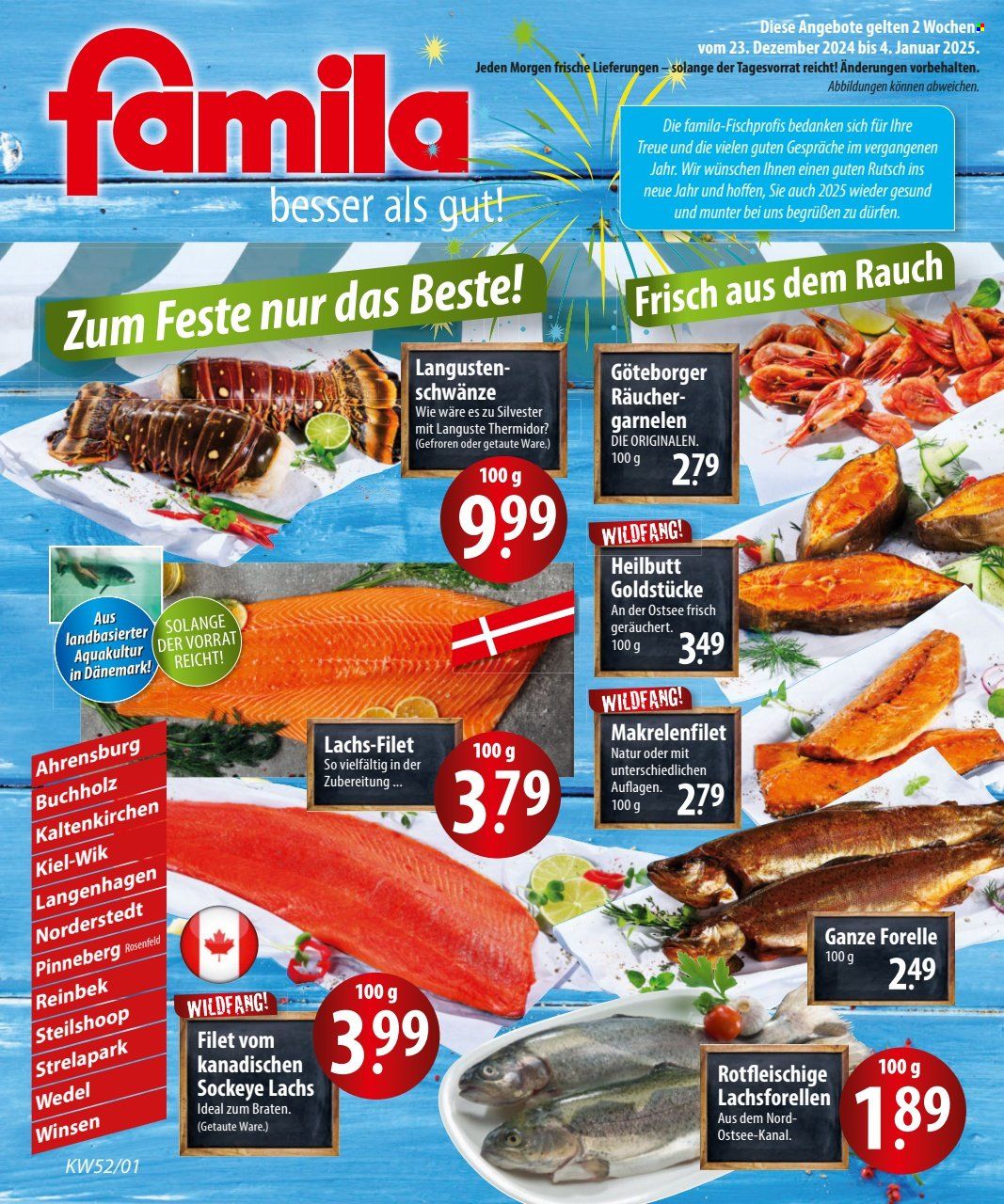 famila Prospekte  - 23.12.2024 - 4.01.2025. Seite 1