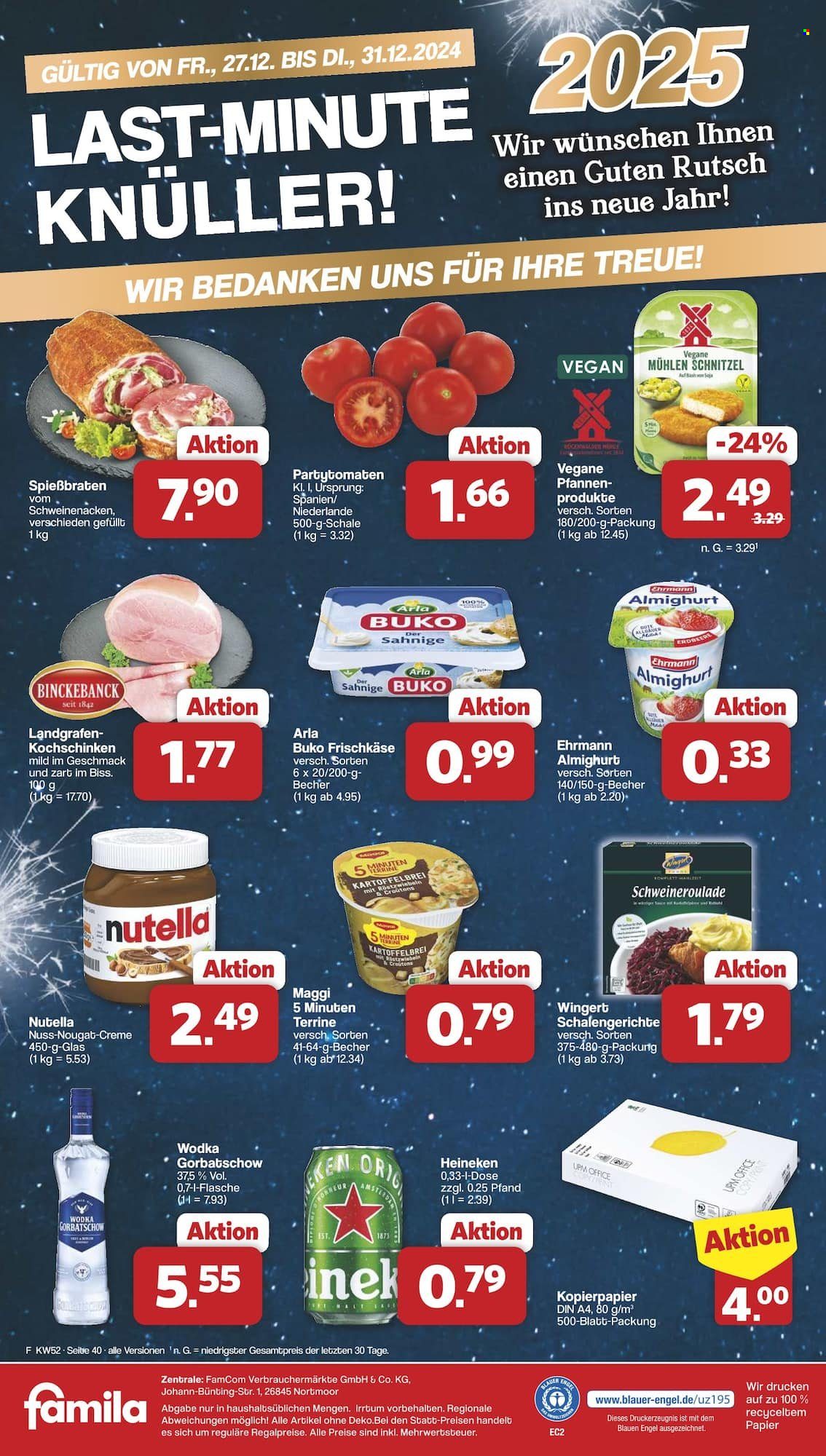 famila Prospekte  - 23.12.2024 - 31.12.2024. Seite 40