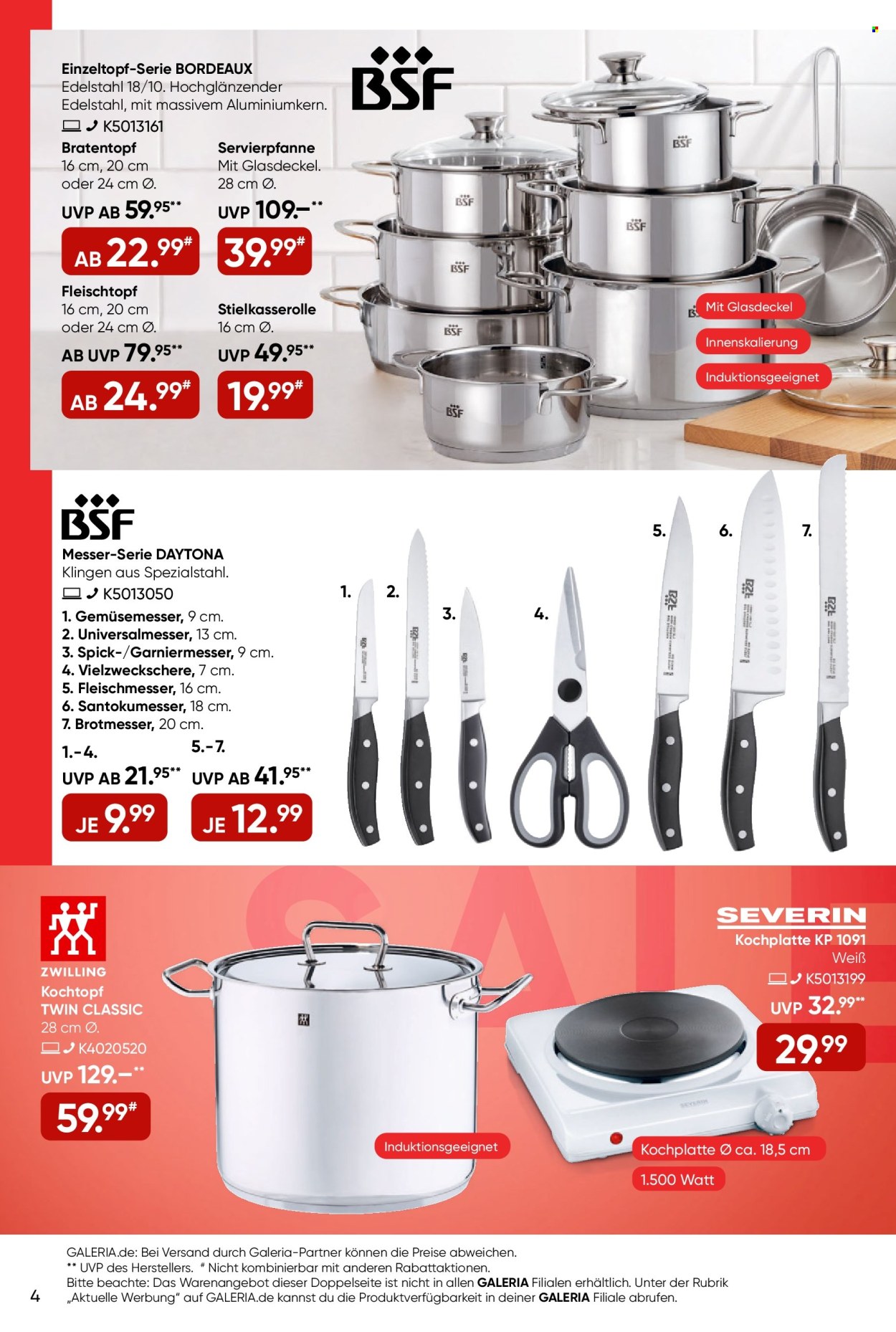 GALERIA Karstadt Kaufhof Prospekte  - 27.12.2024 - 1.01.2025. Seite 4