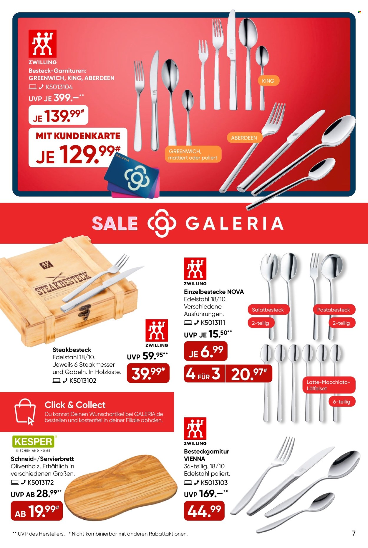 GALERIA Karstadt Kaufhof Prospekte  - 27.12.2024 - 1.01.2025. Seite 7