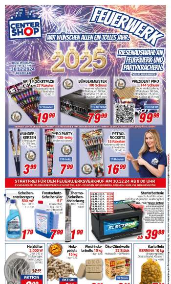 Prospekte CENTERSHOP - 30.12.2024 - 4.01.2025.
