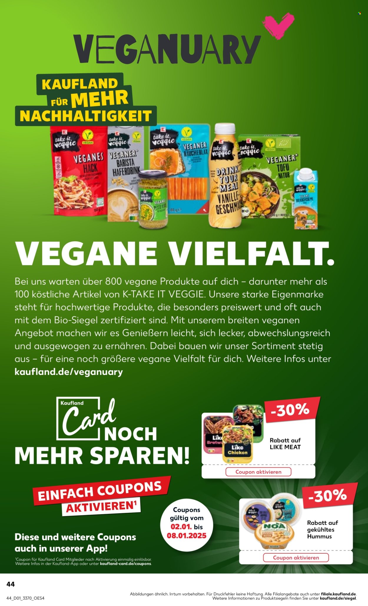 Kaufland Prospekte  - 2.01.2025 - 8.01.2025. Seite 44