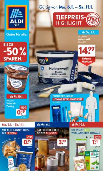 Prospekte ALDI SÜD - 6.01.2025 - 11.01.2025.