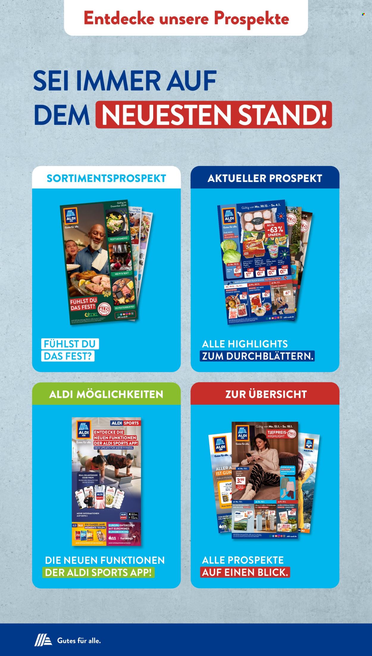 ALDI SÜD Prospekte  - 6.01.2025 - 11.01.2025. Seite 44