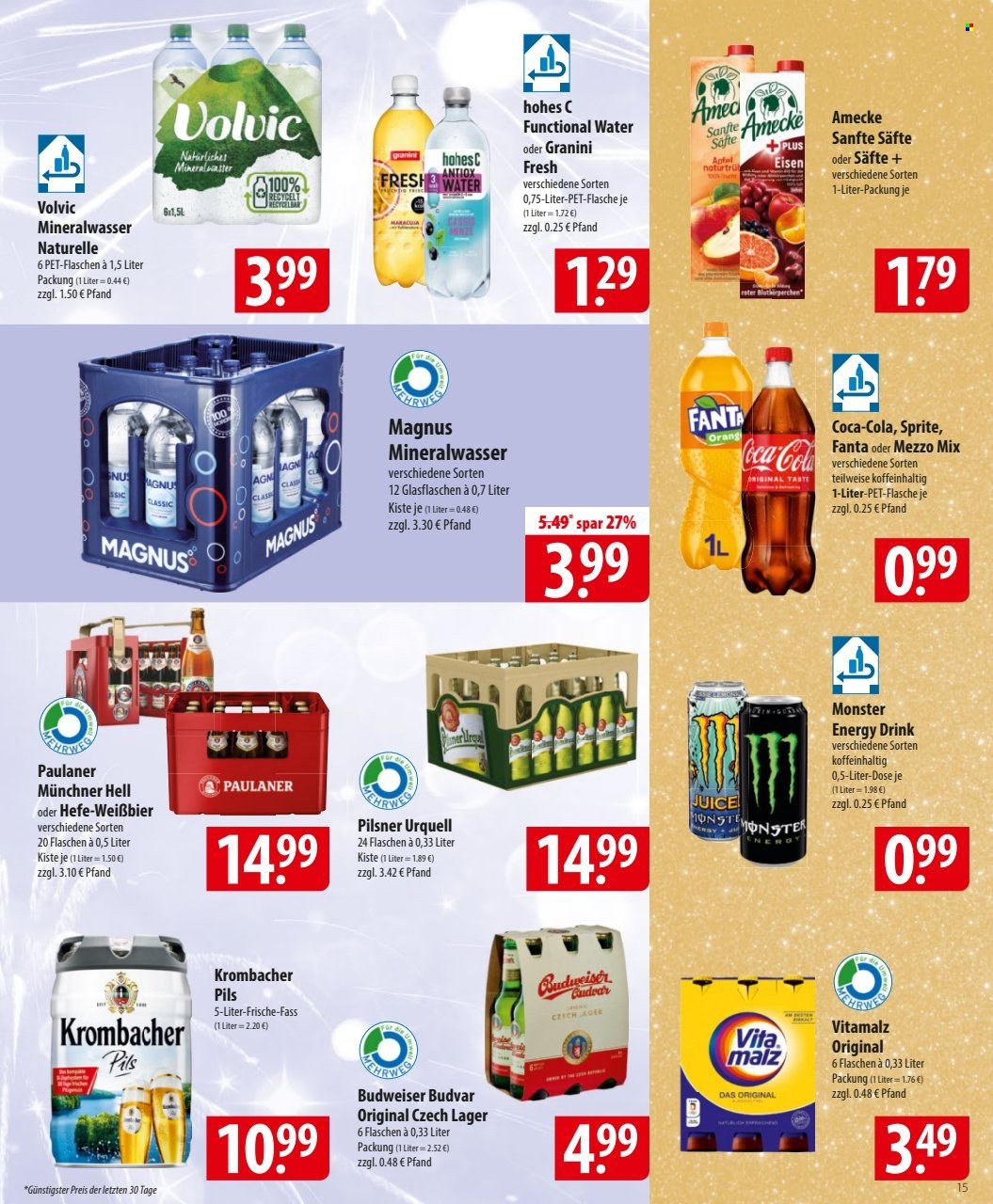 famila Prospekte  - 30.12.2024 - 4.01.2025. Seite 15