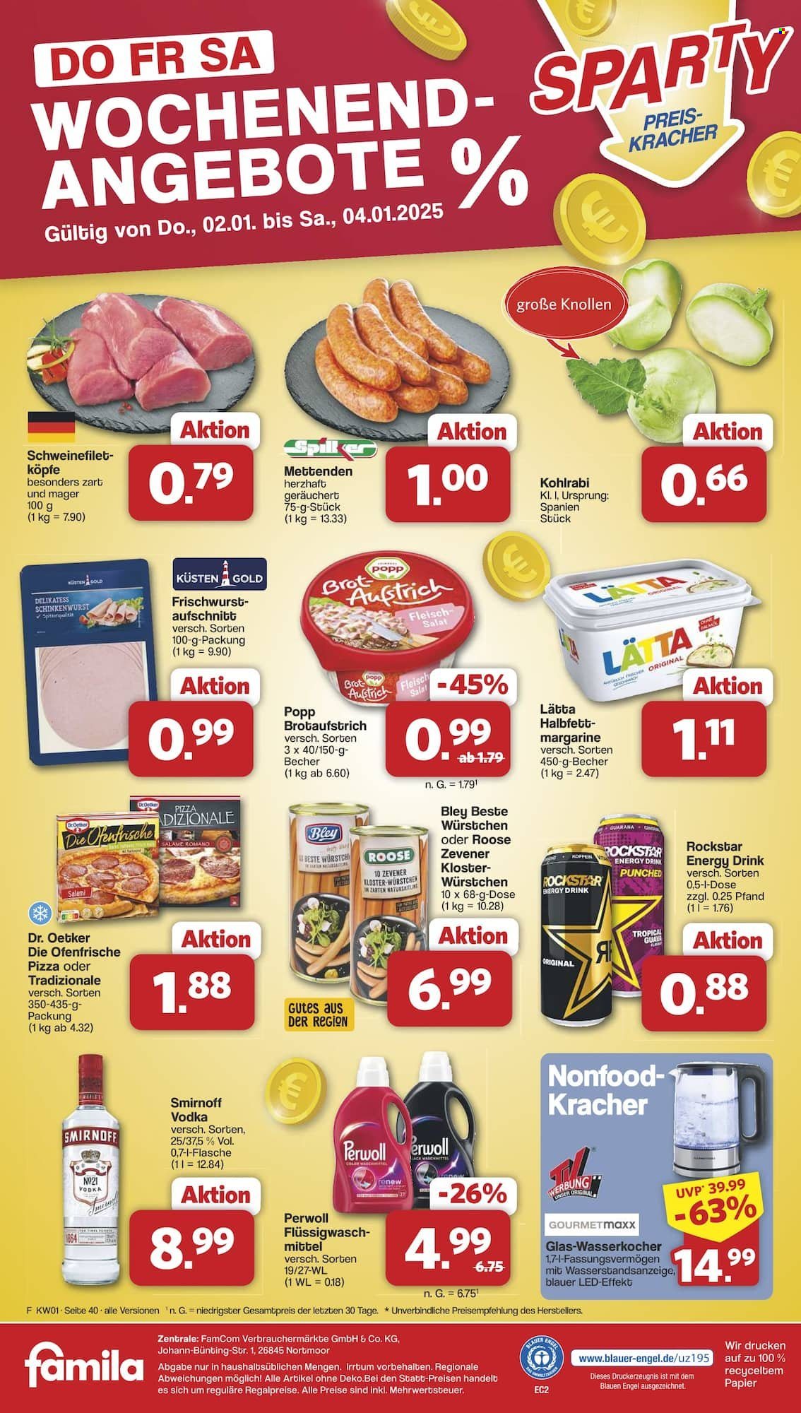 famila Prospekte  - 30.12.2024 - 4.01.2025. Seite 40