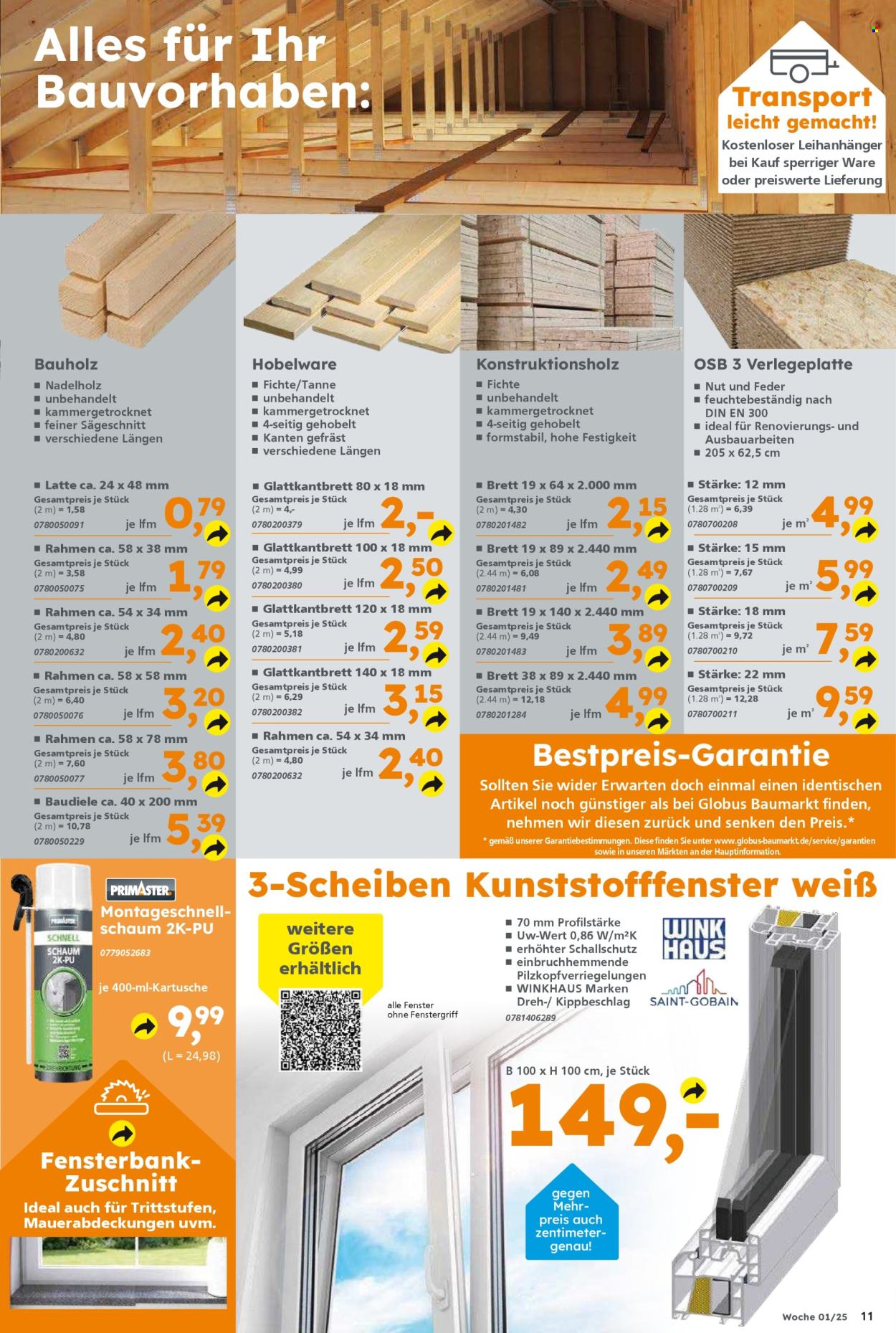 Globus Baumarkt Prospekte  - 30.12.2024 - 4.01.2025. Seite 11