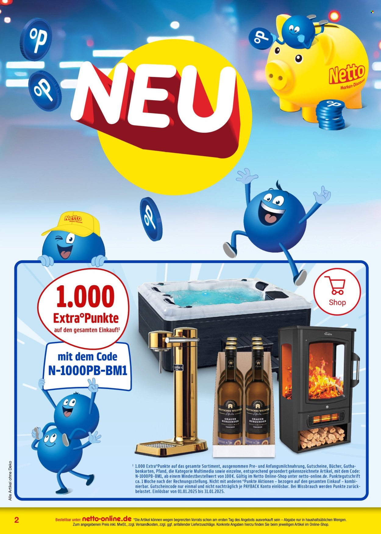 Netto Marken-Discount Prospekte  - 1.01.2025 - 31.01.2025. Seite 2