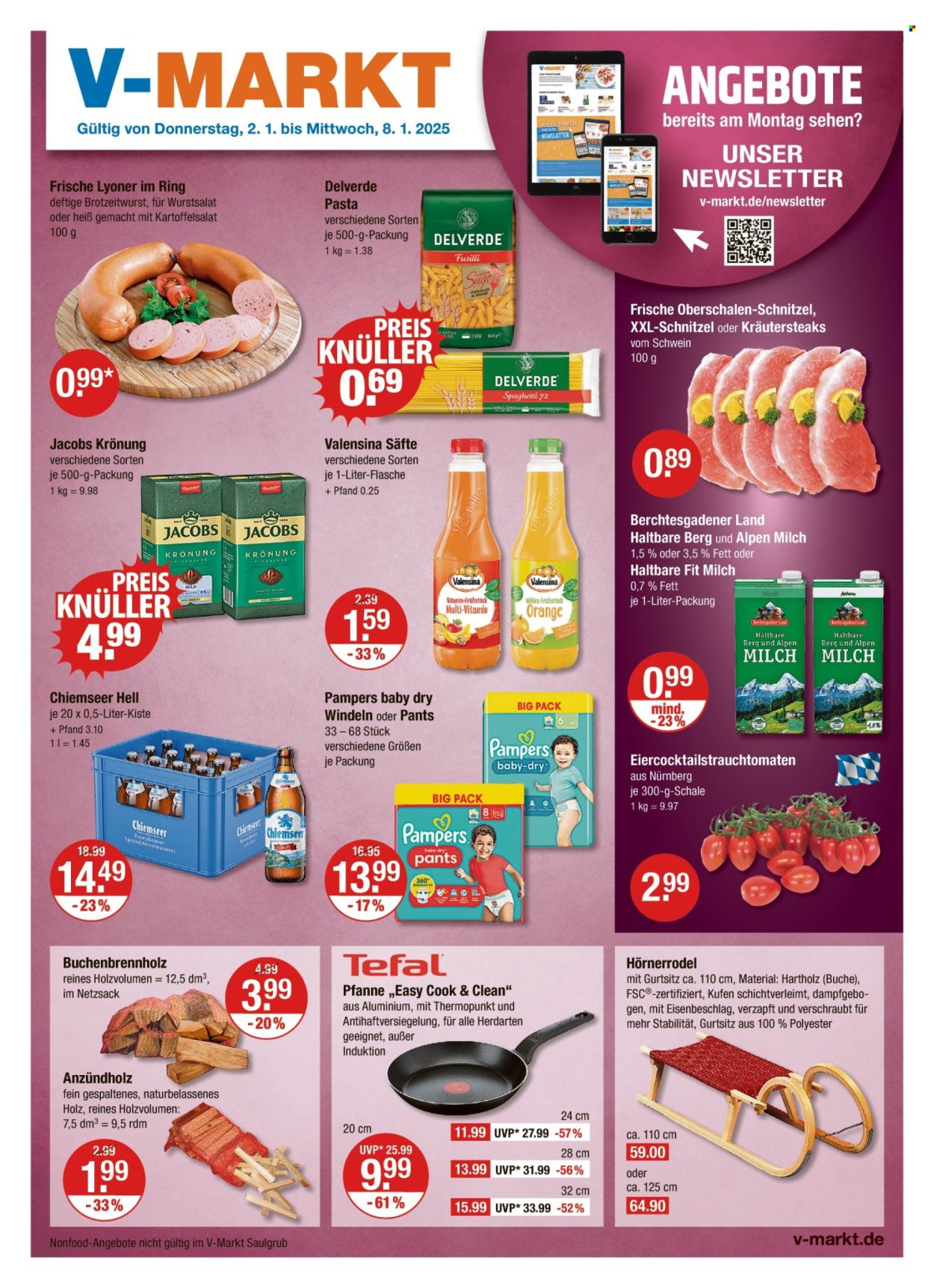 V-Markt Prospekte  - 2.01.2025 - 8.01.2025. Seite 1