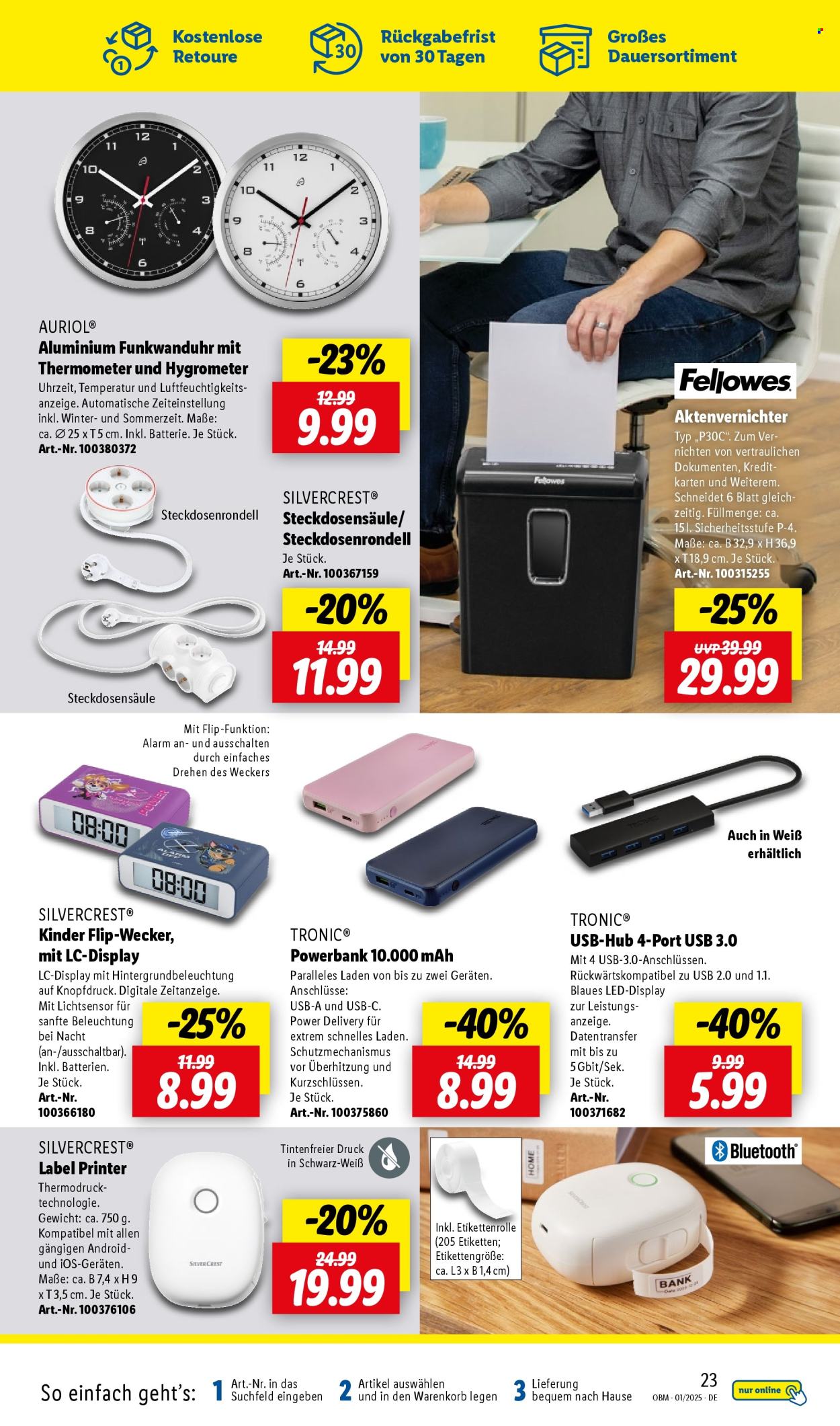 Lidl Prospekte  - 1.01.2025 - 31.01.2025. Seite 23