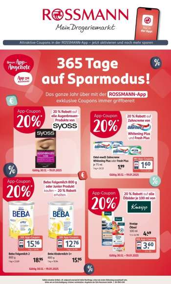 Prospekte Rossmann - 30.12.2024 - 19.01.2025.