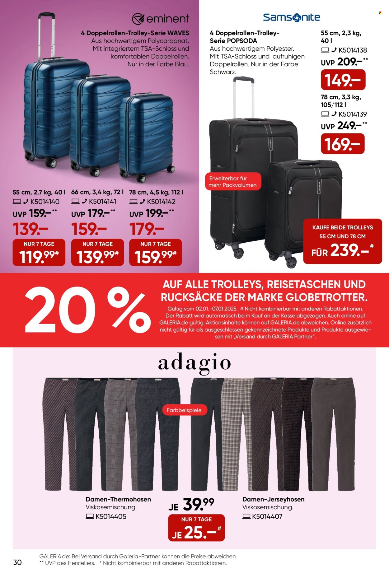 GALERIA Karstadt Kaufhof Prospekte  - 2.01.2025 - 7.01.2025. Seite 30