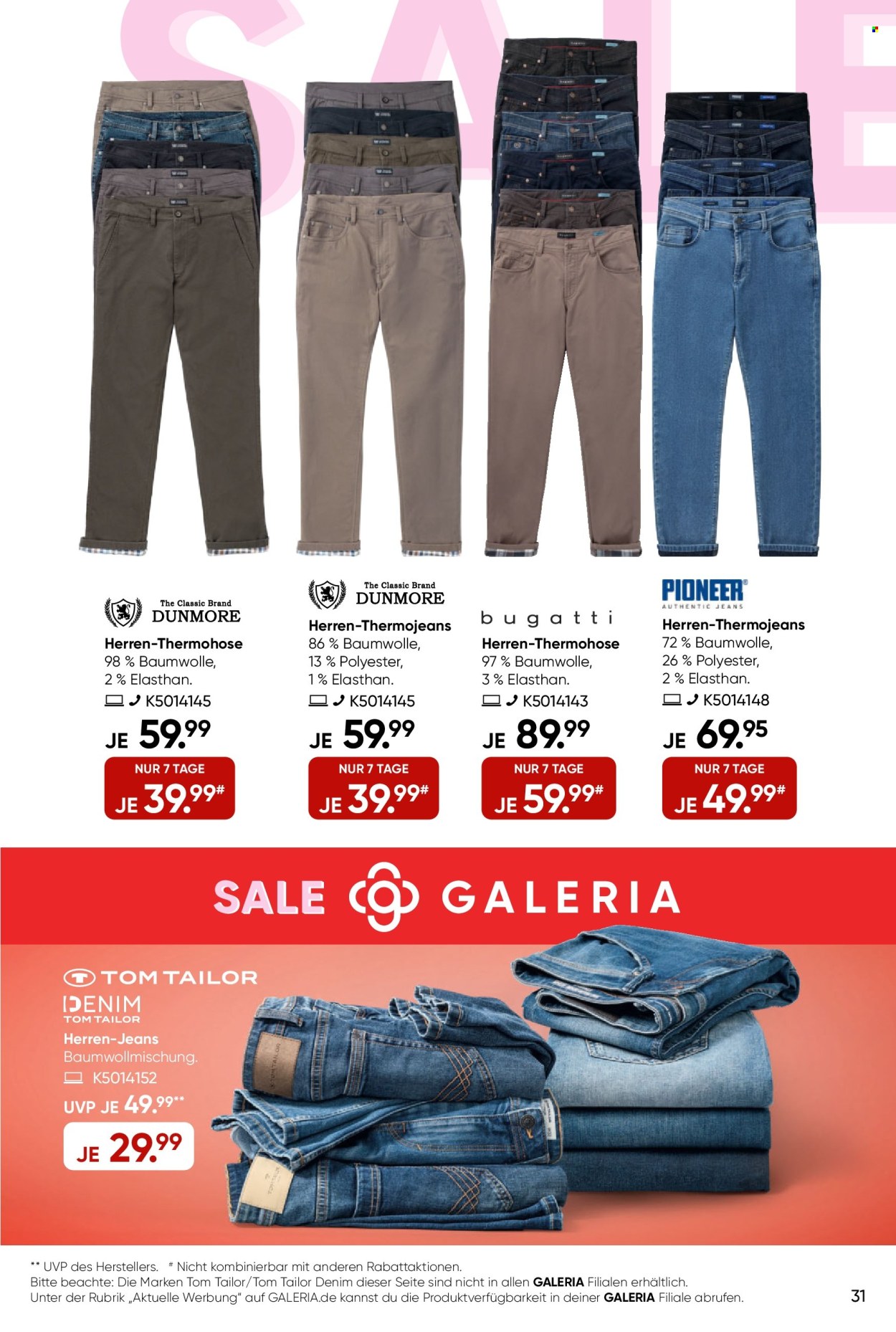 GALERIA Karstadt Kaufhof Prospekte  - 2.01.2025 - 7.01.2025. Seite 31
