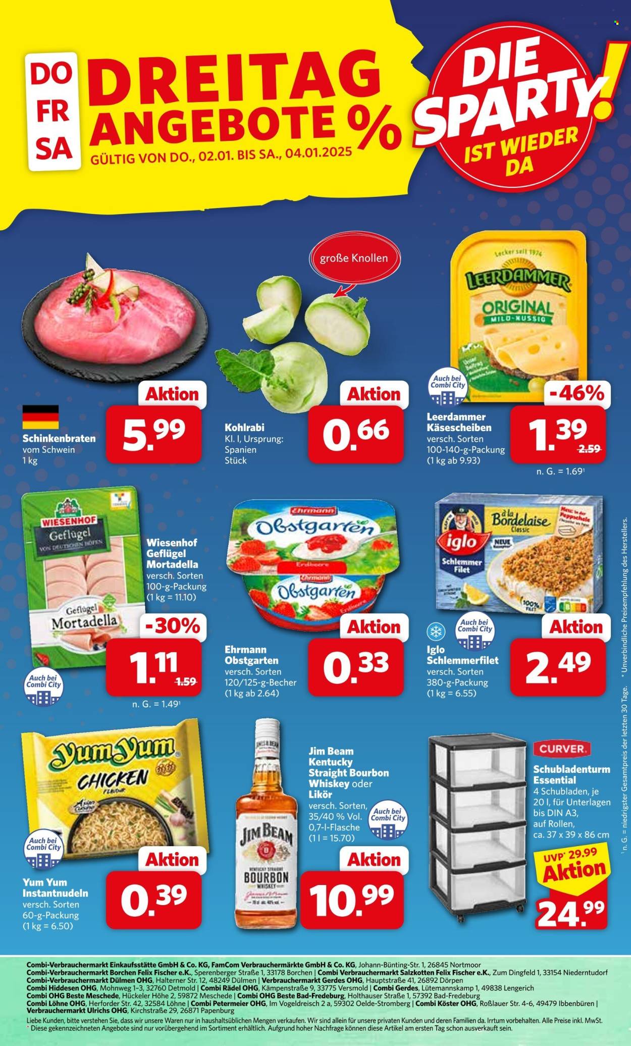 Combi Prospekte  - 2.01.2025 - 4.01.2025. Seite 1