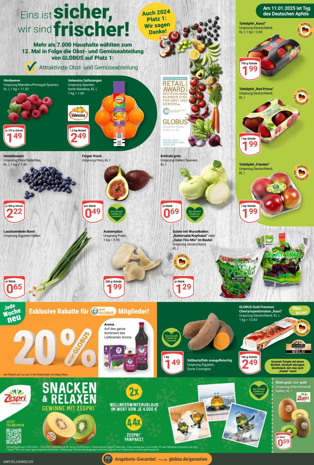Globus Prospekte  - 6.01.2025 - 11.01.2025. Seite 4