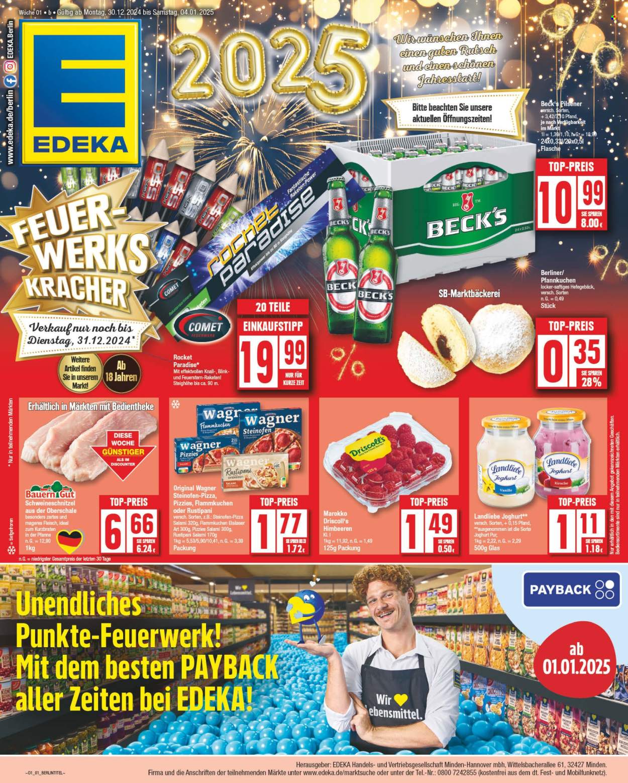 Edeka Prospekte  - 30.12.2024 - 4.01.2025. Seite 1