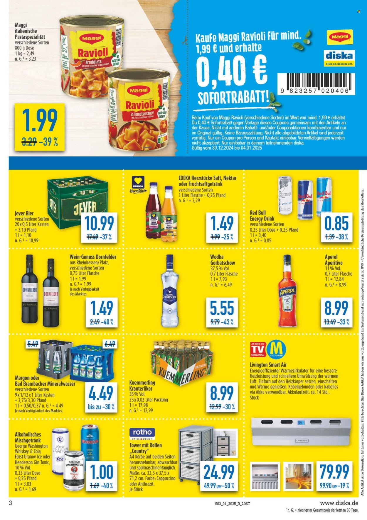 Diska Prospekte  - 30.12.2024 - 4.01.2025. Seite 3