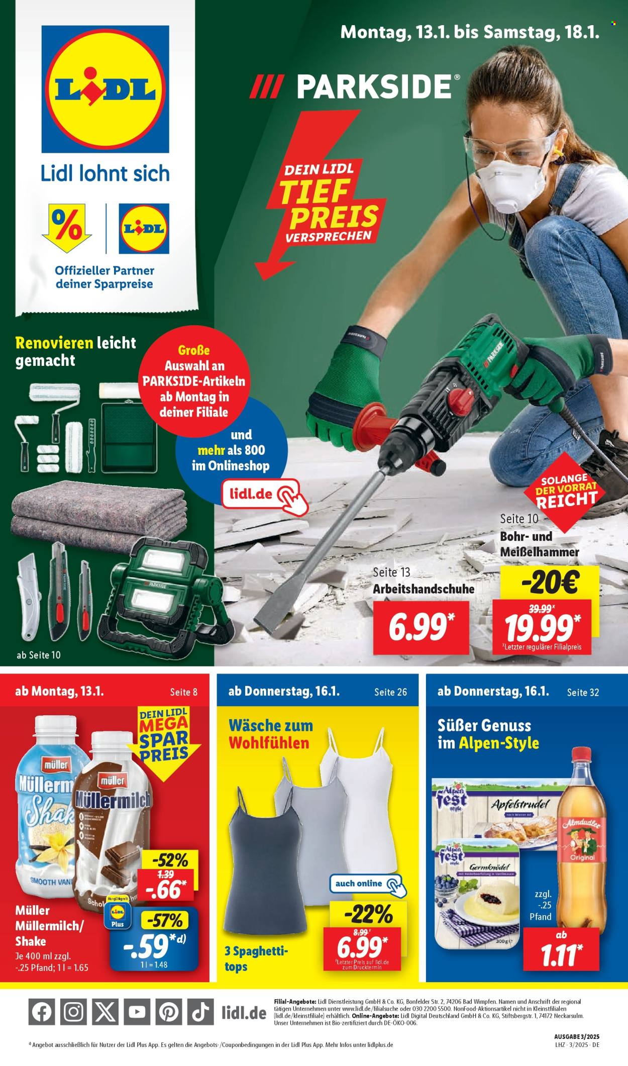 Lidl Prospekte  - 13.01.2025 - 18.01.2025. Seite 1