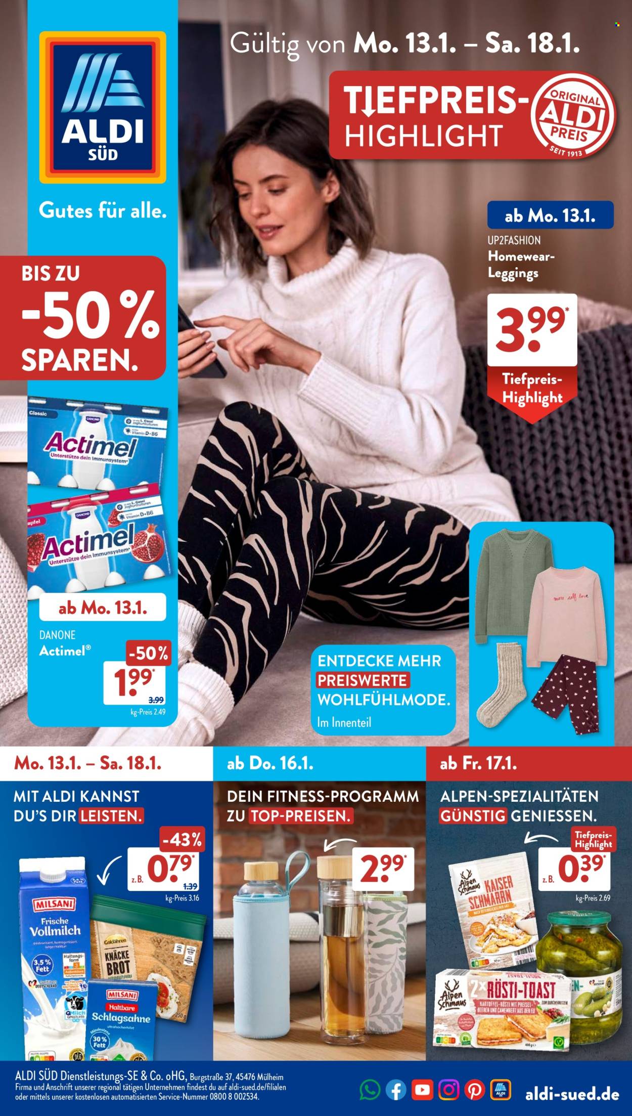 ALDI SÜD Prospekte  - 13.01.2025 - 18.01.2025. Seite 1