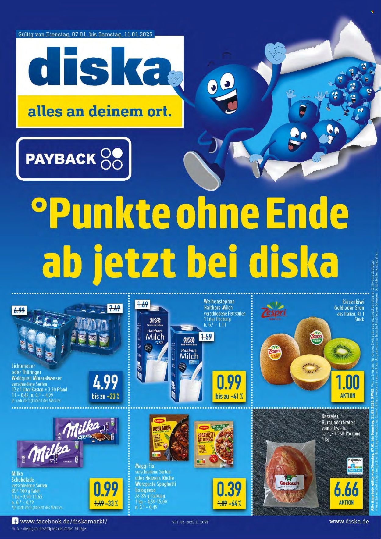 Diska Prospekte  - 7.01.2025 - 11.01.2025. Seite 1
